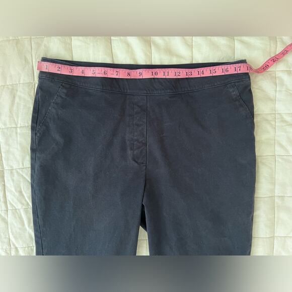 Spanx Dark Navy Cropped Tapered Chino Pants Work Office Professional - XL - Picture 3 of 9